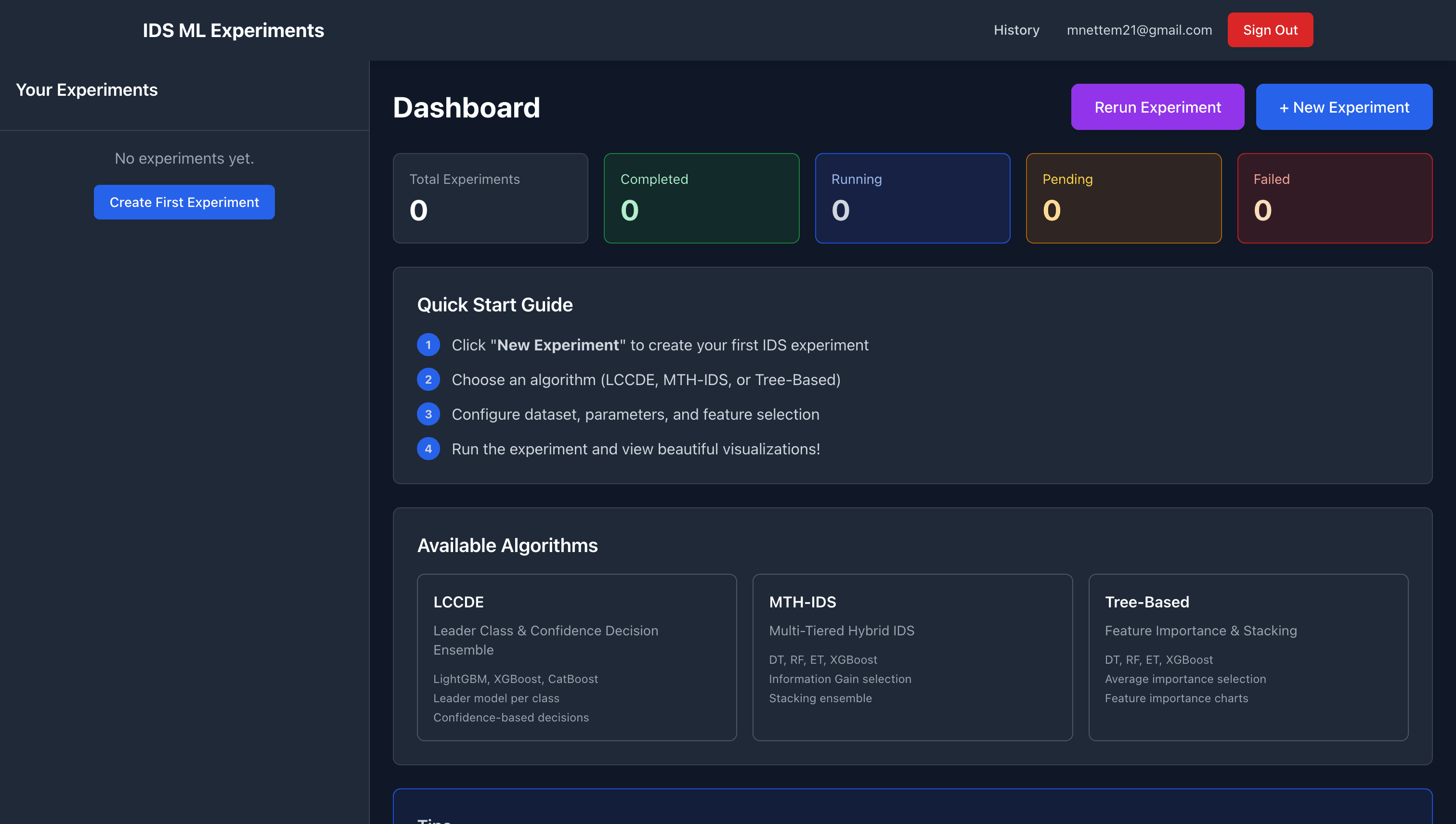 IDS Machine Learning System