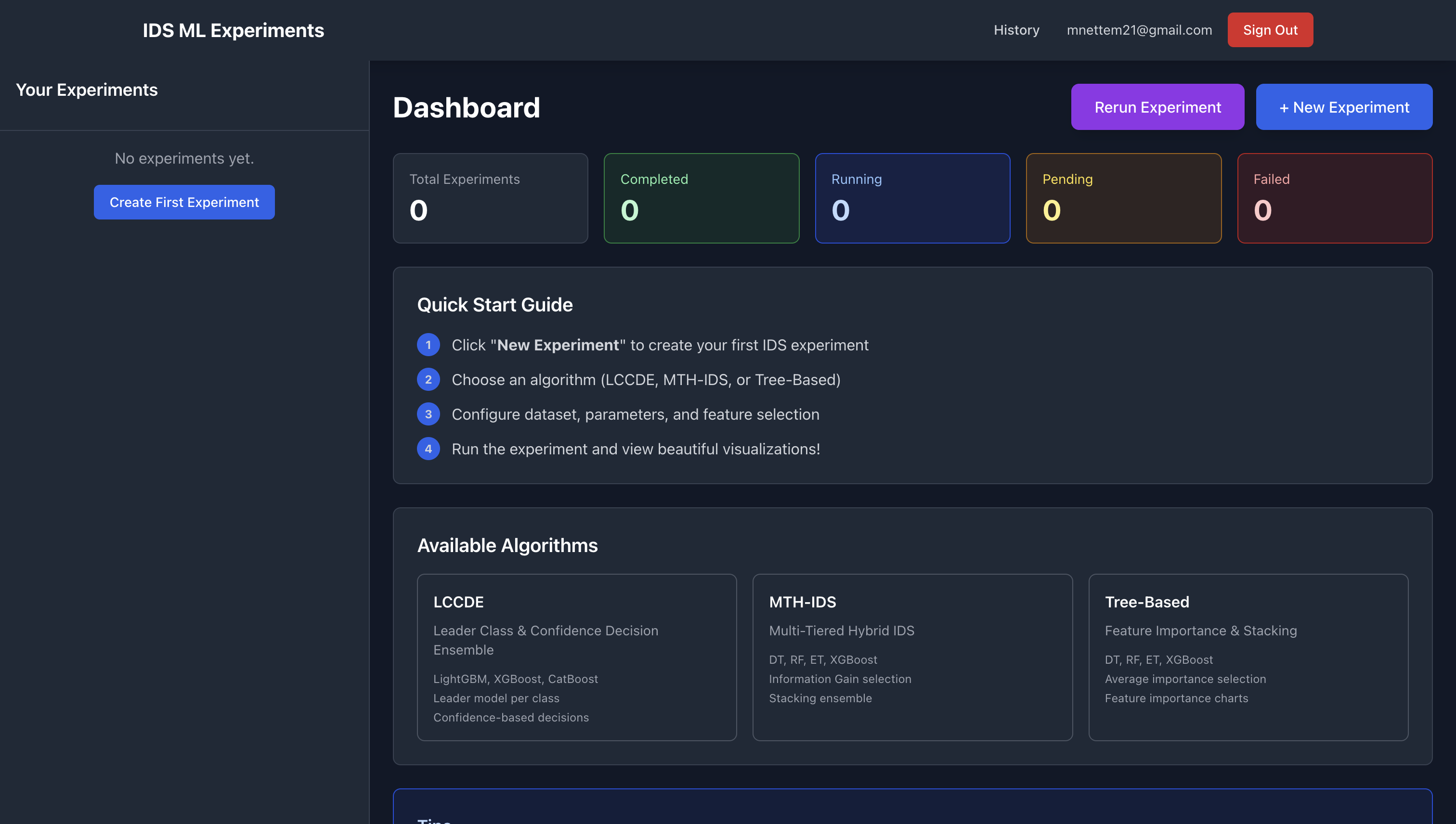 IDS Machine Learning System